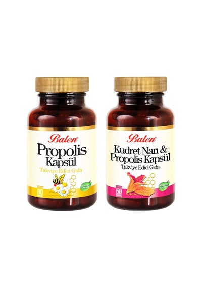 Balen Kudret Narı Propolis Takviye Edici Gıda 60 Kapsül + Propolis Takviye Edici Gıda 80 Kapsül