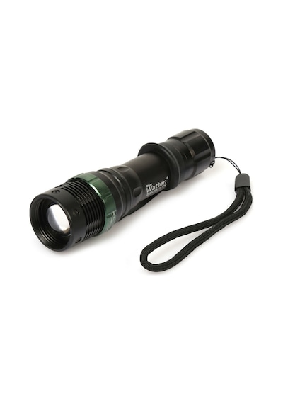 Q5 LED Güçlü Pilli EL Feneri Watton Wt-267 Siyah - Turuncu