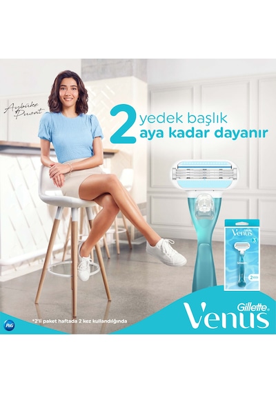 Gillette Venus Smooth Tıraş Makinesi + Yedek Başlık