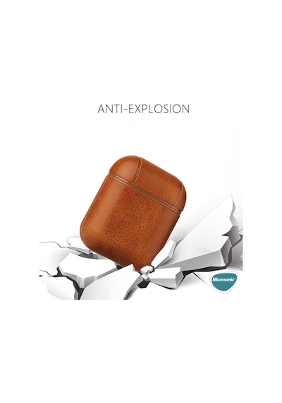 Airpods Pro 2.nesil İçin Kılıf Litchi Texture Siyah Airpods Pro 2. Nesil İle Uyumlu Kılıf - Siyah