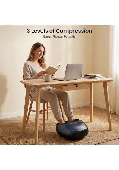 Comfıer Isıtmalı Ayak Masajı, Elektrikli Ayak Masajı, Plantar Fasiit Ve Nöropati İçin Derin Yoğurma Shiatsu Ayak Masajı, Kadınlar Ve Erkekler İçin Hediyeler, 47 Ayakkabı Numarasına Kadar
