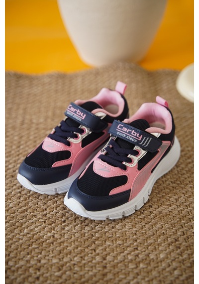 Daxtors D0132 Cırtlı Çocuk Unisex Sneaker Spor Ayakkabı Lacivert
