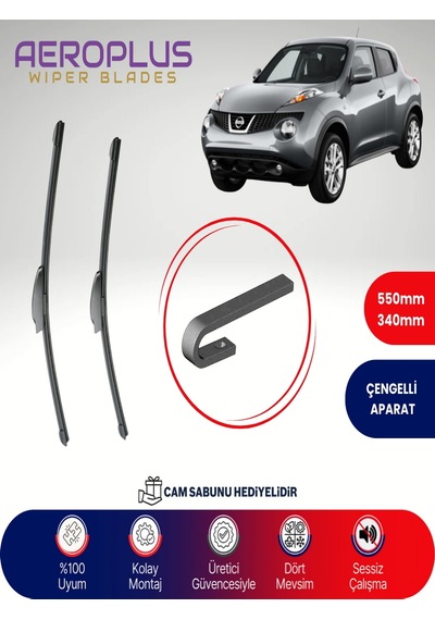Aeroplus Nissan Juke Muz Silecek Takımı 2010-2016