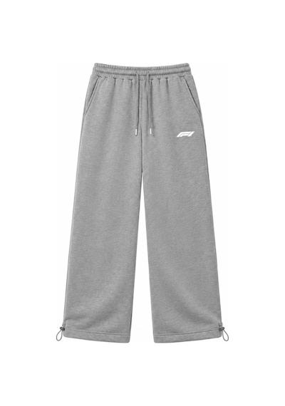 Zaee F1 Nakışlı Ayarlanabilir Paça Baggy Eşofman Altı gri