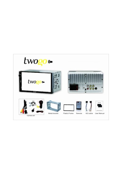 Twogo Go-i3356 Double Teyp 7 Inch Ekran Yansıtma 4 50w Usb/bt/sd/fm/aux Geri Görüş Kamerası