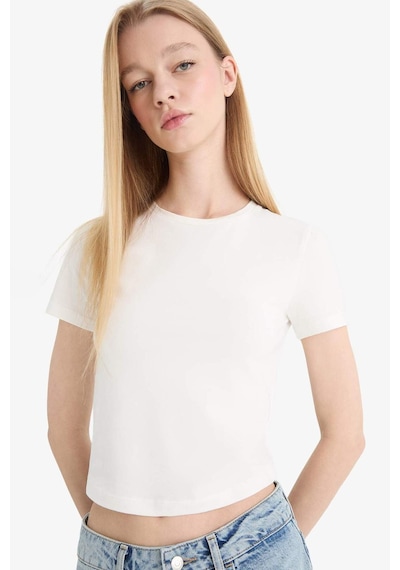 DeFacto Coool Fitted Basic Düz Kısa Kollu Tişört F3485AXNSER105