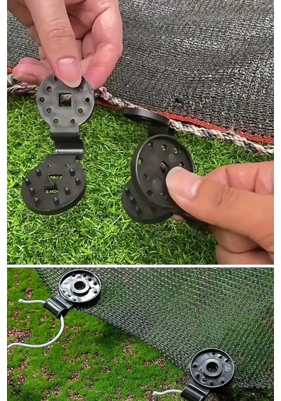 Biishe 10 Adet Güneşlik Filesi Sabitleme Klipsleri, Gölgelik Bezi Ve Brandalar İçin Dayanıklı Plast Çok Renkli
