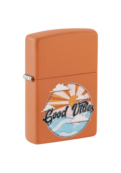 Zippo 231 Good Vibes Design Çakmak - 48847-127471 Kırmızı
