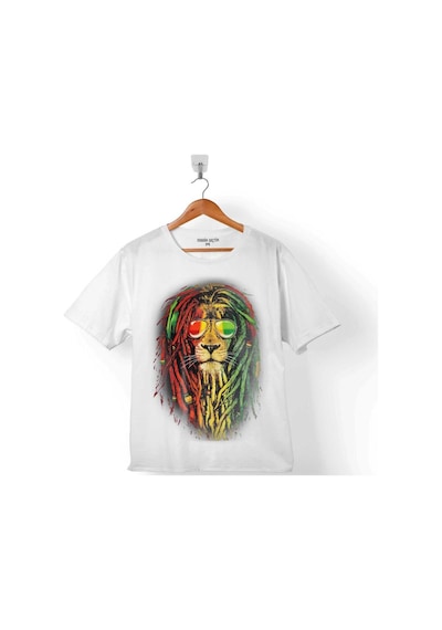 Reggae Bob Marley Aslan Lıon Müzik Kralı Çocuk Tişört 001