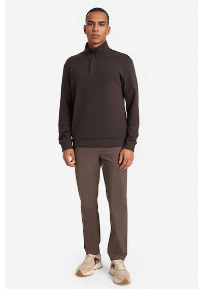 Defacto Boxy Fıt Modal Sweatshirt G6524ax25wnbn115 Kahve-bn115