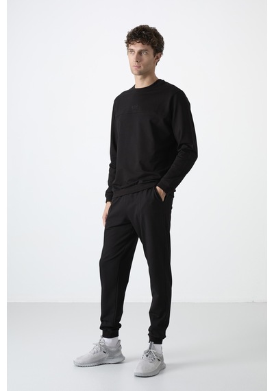 Tommy Life Keith Siyah Basic Erkek Eşofman Takım - 85231 Siyah