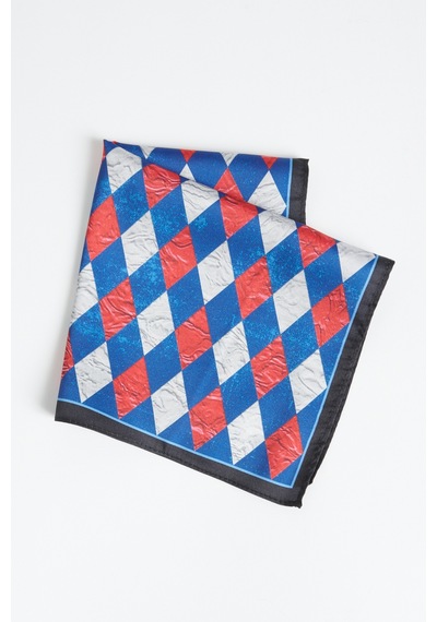 Ac&Co / Altınyıldız Classics Erkek Lacivert - Bordo Desenli Mendil Lacivert - Bordo