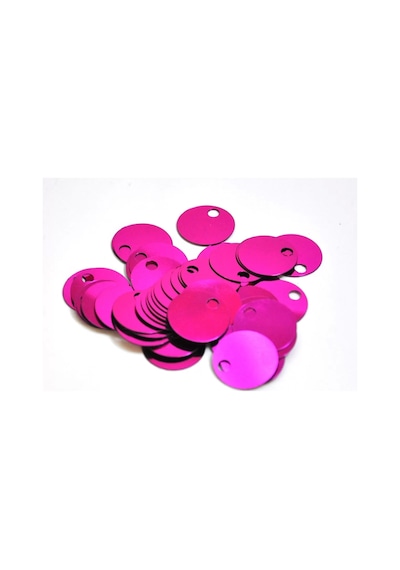 Çanta Pulu , Patik Pulu ( 10 Gram ) 20 Mm Fuşya Pembe Renk