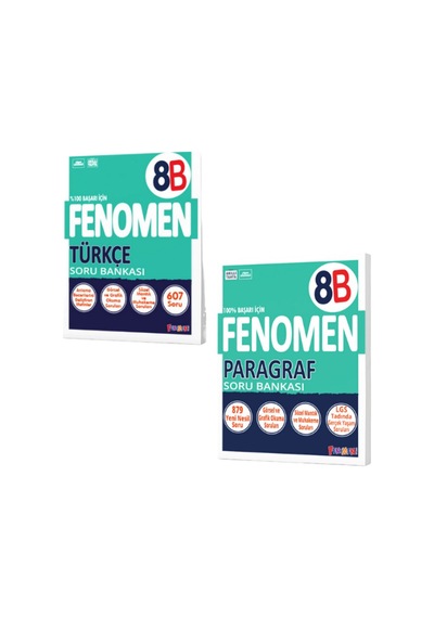 Fenomen 8.sınıf Türkçe B Ve Paragraf B Soru Bankası