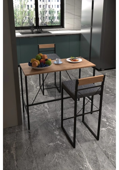 Retodesign Minderli Good Bar Masa Takımı Atlantik Çam