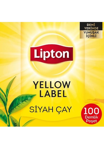 Lipton Yellow Label 100'lu Demlik Poset Cay