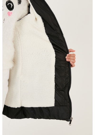 Lela Içi Peluş Astarlı Çıkarılabilir Kapüşonlu Suya Dayanıklı Kız Çocuk Mont 5761910 Siyah