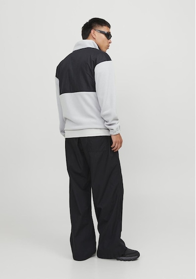 Jack & Jones Yüksek Yaka Polar Sweatshirt - Landscape 12247261 High-rise Siyah