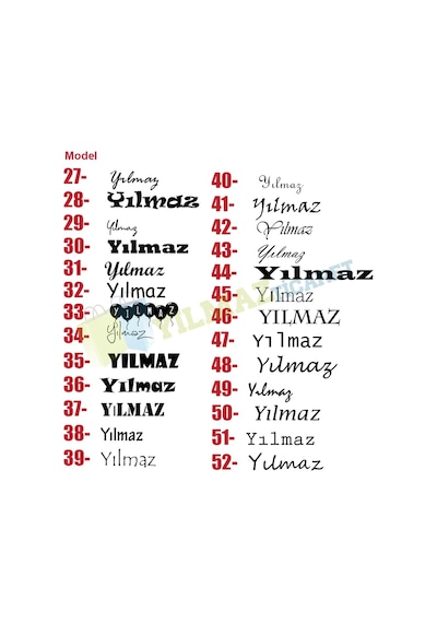 Kişiye Özel Isim Yazı Oto Sticker Motosiklet Araba Etiket 2 Adet