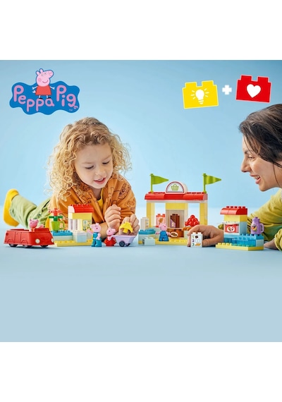 LEGO® DUPLO® Peppa Pig Süpermarket 10434 - 2+ Eğitici Oyuncak Yapım Seti (70 Parça)