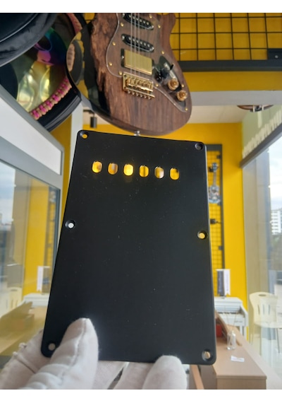 Elektro Gitar Stratocaster Tremolo Arka Yay Kapağı Siyah