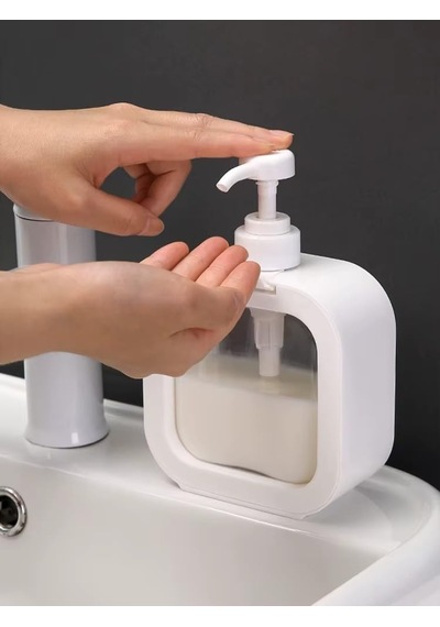 Mukko Home Plastik Akrilik Sıvı Sabunluk 300 Ml + 500 Ml 2'li Sıvı Sabunluk Diğer