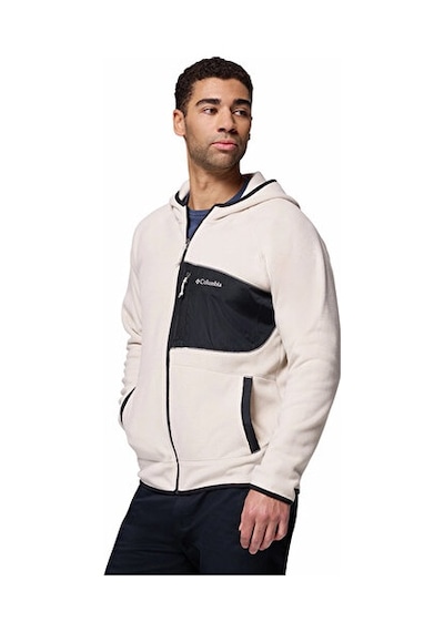 Columbia Fast Trek Overlay Hooded Full Zip Erkek Outdoor Polar Ceket 2135701278 Bej Bej