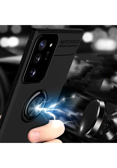 Samsung Uyumlu Galaxy Note 20 Ultra Kılıf Yüzüklü Magnetli Ravel Case