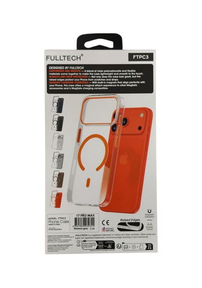 Apple iPhone 17 Pro Max Uyumlu Ftpc3 Magsafe Şarj Destekli Şeffaf Kılıf 51973372