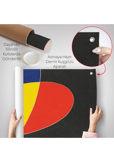 Joan Miro Güneşin Şarkısı Duvar Örtüsü-7075