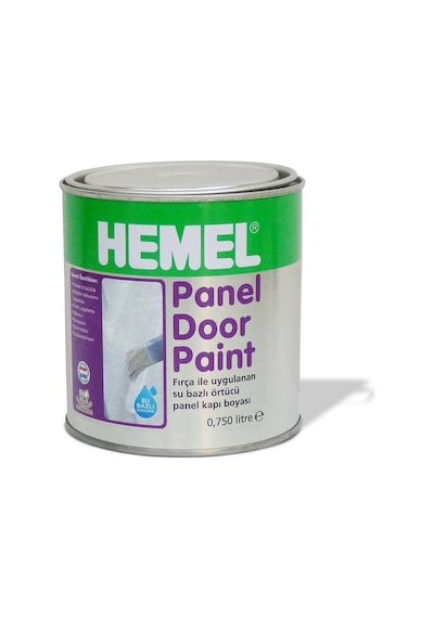 Hemel Panel Door Paint Polar White Amerikan Panel Kapı Boyası Beyaz 0,75 Lt