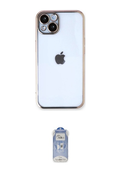 Cep Apple Uyumlu İphone 14 Kılıf Vadi Minimal İkili Koruma Seti Najmaddin Siyah