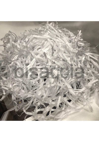 Bisaccia Beyaz Kırpık Pelür Kağıt Kırpıntısı White Shredded Tissue Paper - 50 Gram Beyaz 1