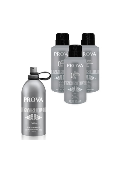 Prova InvisibleErkek Parfüm EDP 120 ML + Deodorant 3 x 150 ML