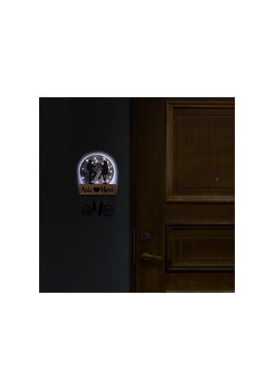 Led Işıklı Pleksi Dolunay Kişiselleştirilebilir Dekoratif Biblo Date Sevgili Anahtar Askılığı Gri - 737330846