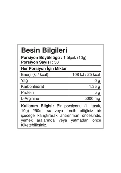 Bigjoy Arginine Powder 500 Gram - Arjinin