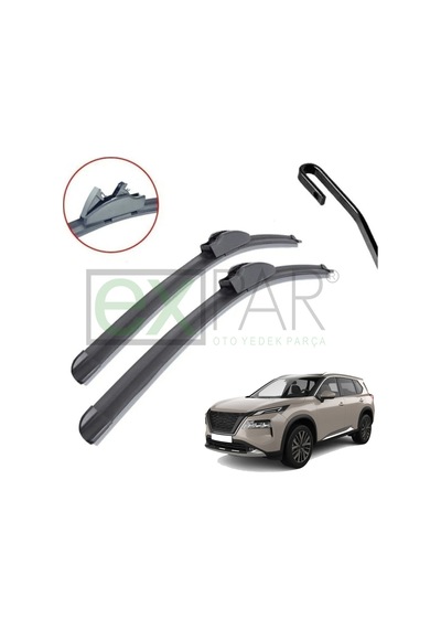 Nissan X-trail Ön Cam Silecek Süpürgesi Takımı 2022 - 2024 Xtrail Ön Silecek Sağ Sol