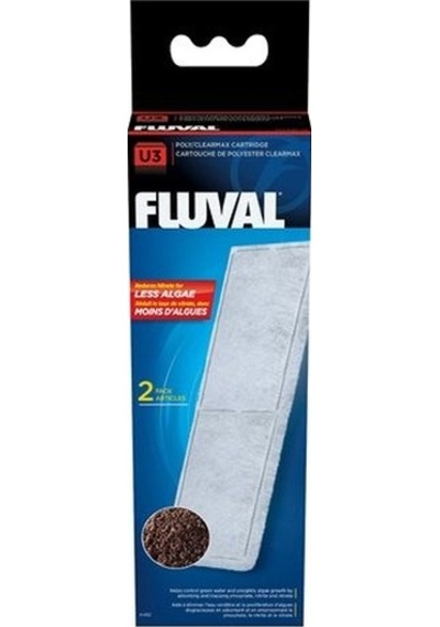Fluval U3 Filtre Poly-max Kartuş, 2 Li Paket
