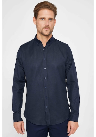 Tudors Slim Fit Uzun Kollu Dar Kesim Düğmeli Yaka Pamuklu Düz Oxford Lacivert Erkek Gömlek-31030-lacivert Lacivert Tudors Slim Fit Uzun Kollu Dar Kesim Düğmeli Yaka Pamuklu Düz Oxford Lacivert Erkek Gömlek-31030-lacivert Lacivert