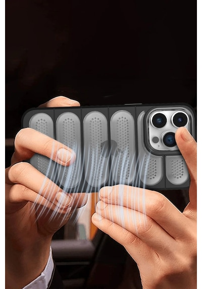 Newface - 256 - İphone 15 Pro Kılıf Airmax Silikon Kapak - - Kmrsfres - Titan Gri