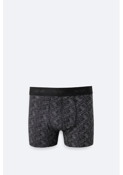 Avva Erkek Siyah Desenli Tekli Regular Fit Boxer A61y9504