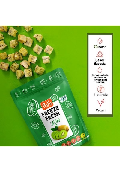 Pol S Freeze Fresh Dondurularak Kurutulmuş Kivi 20 Gr 20 G