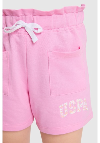 U.s. Polo Assn. Kız Çocuk Pembe Şort Örme 50325692-vr041