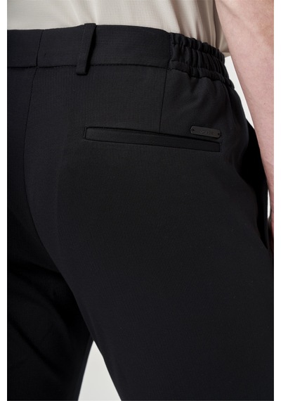 İmza Siyah Yan Cep Slim Fit Esnek Jogger Pantolon 1003260274