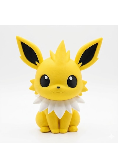 Jolteon Pokémon Figürü 3d Baskı Dekoratif Koleksiyon Figürü Anime Masaüstü Dekoru 0