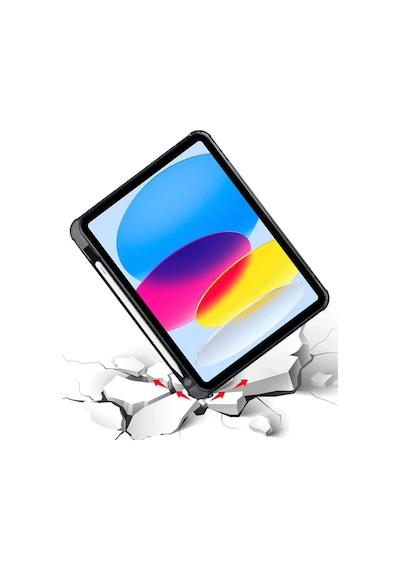 İpad 2022 10.9 10.nesil Kılıf Kalemlikli Mars Tablet Kılıfı - Siyah Diğer