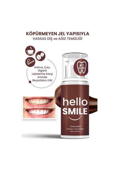 Çikolata Aromalı Anında Beyazlatıcı Diş Jeli Beyazlatma