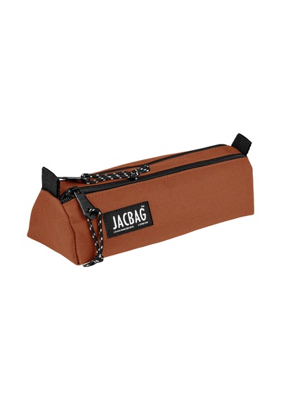 Jacbag Dual Prıme-çift Bölmeli Üçgen Tip Kalem Kutusu Dual Prime-kiremit renkli