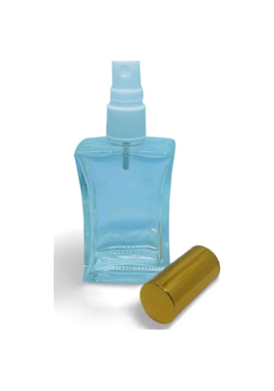 Parfüm Şişesi 50 Ml 10 Adet Sarı Kapak Plastik Valf İçbükey Boş Şişe