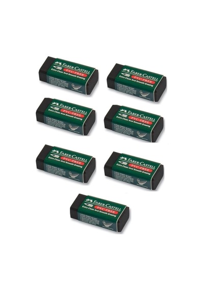 Faber Castell Silgi Siyah Küçük Boy 7 Adet